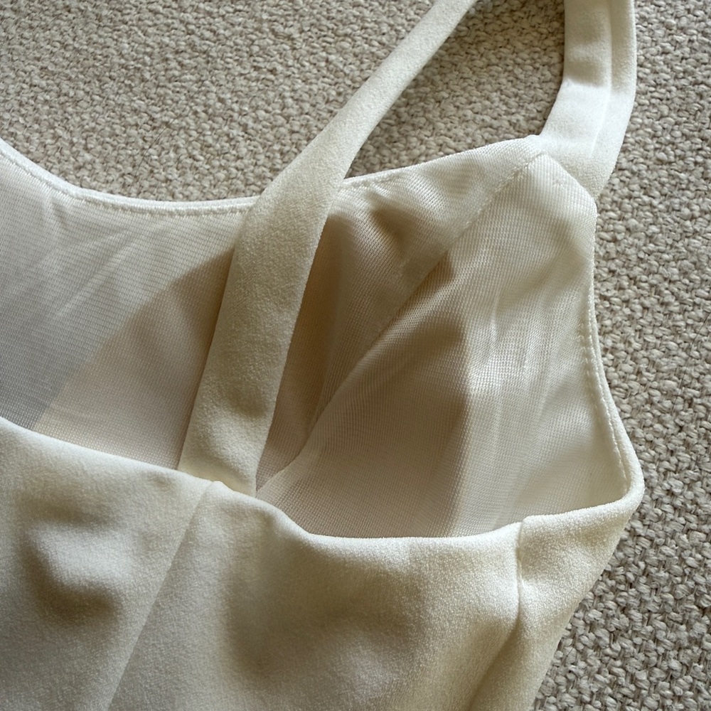 Boohoo White Petite Corset Top (NWT) - Picture 4 of 7